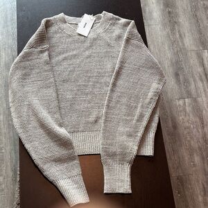 Women’s Buck Mason Heather Grey Vintage Interloop Oversized Crew NWT Large